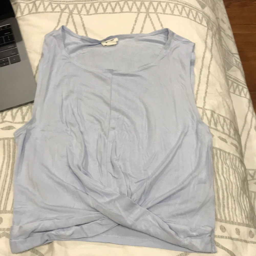 Pastel blue crop top
